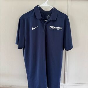 Nike Penn State Nittany Lions Basketball Polo Shirt Men’s Medium Blue